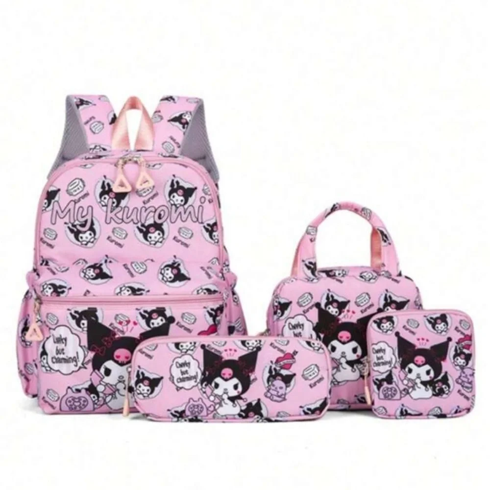 Hello kitty Sanrio backpack 4 pc set backpack, pencil case , sm bag , mini bag